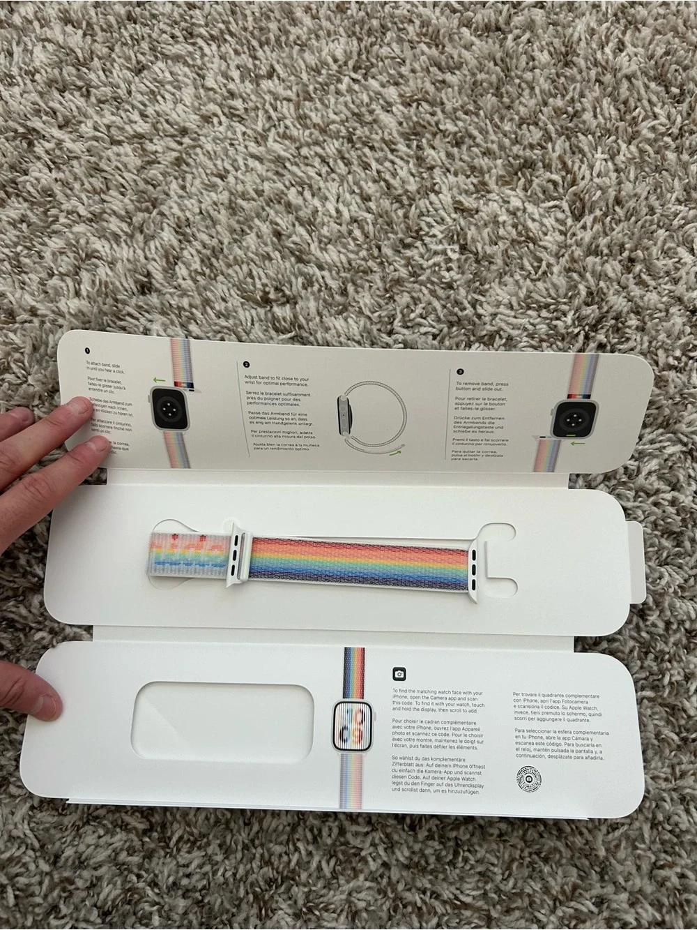 GENUINE APPLE WATCH BAND STRAP 41MM PRIDE EDITION SPORT LOOP 2022 BRAND NEW